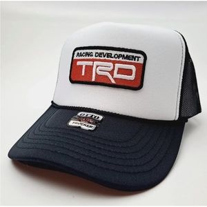 TRD Toyota Embroidered Patch Hat Cap Vintage Foam Trucker Style Mesh Snapback